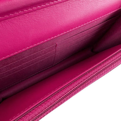 Chanel Chain Wallet Velvet Pink