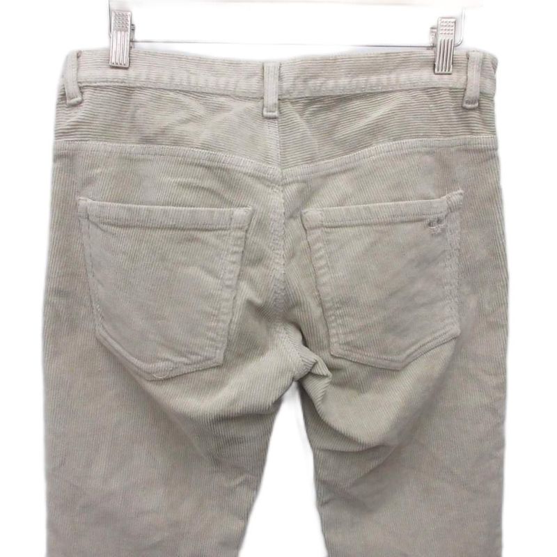 Bottega Veneta Corduroy Pants Straight Button Fly Embroidery Ivory 46