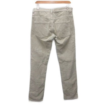 Bottega Veneta Corduroy Pants Straight Button Fly Embroidery Ivory 46