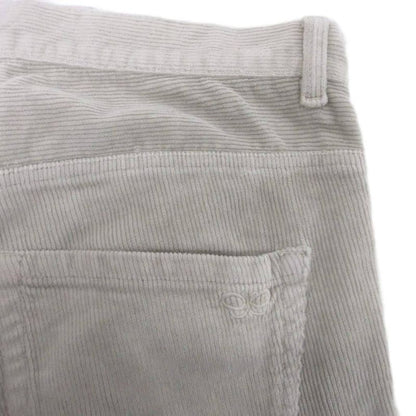 Bottega Veneta Corduroy Pants Straight Button Fly Embroidery Ivory 46