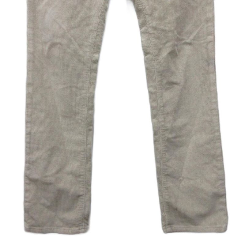 Bottega Veneta Corduroy Pants Straight Button Fly Embroidery Ivory 46