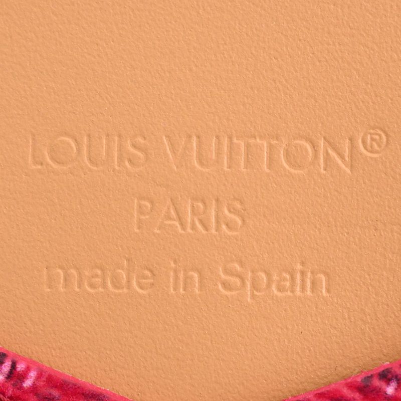 Louis Vuitton Card Case Organizer de Poche Red Rose Pondi Sherry