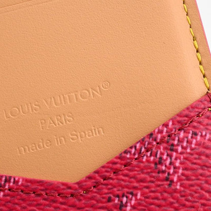 Louis Vuitton Card Case Organizer de Poche Red Rose Pondi Sherry