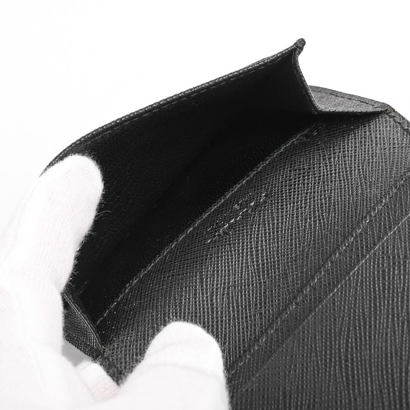 Prada Card Case Leather Black