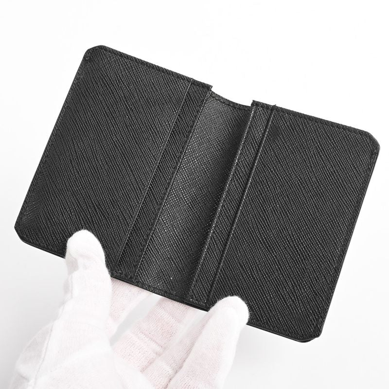 Prada Card Case Leather Black