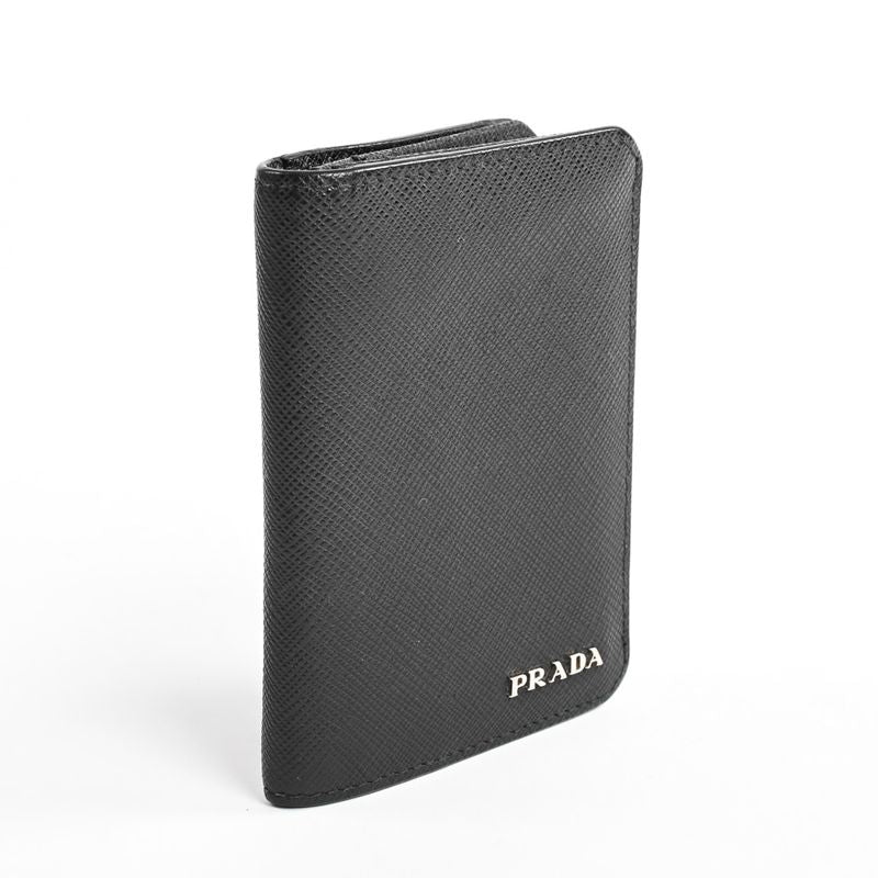 Prada Card Case Leather Black