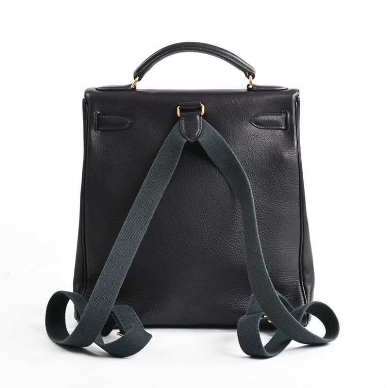 Hermes Backpack Kelly a Dos GM Blue Indigo