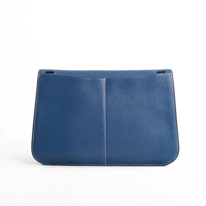 Hermes Shoulder Bag Halzan 31 Deep Blue