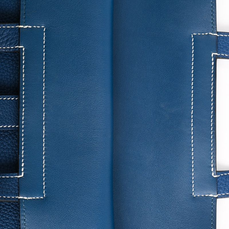 Hermes Shoulder Bag Halzan 31 Deep Blue