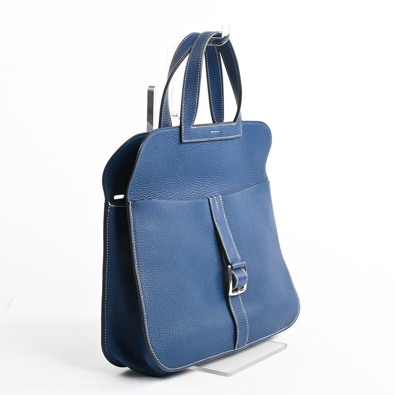 Hermes Shoulder Bag Halzan 31 Deep Blue