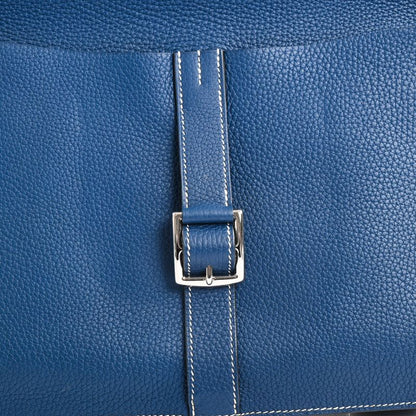 Hermes Shoulder Bag Halzan 31 Deep Blue