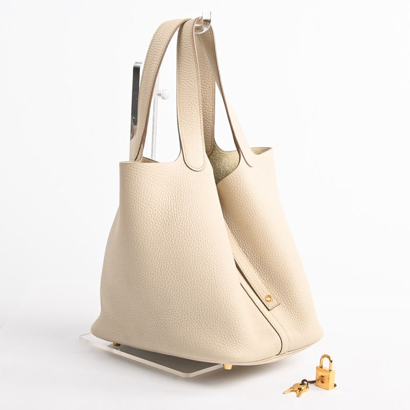 Hermes Handbag Picotin Lock MM Beton