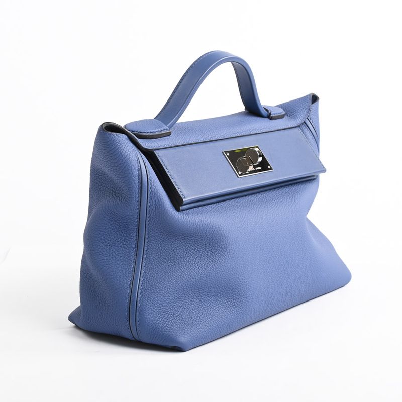 Hermes Shoulder Bag Van Quatre Blue Agate