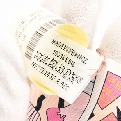 Hermes Scarf Twilly Silk Black Pink