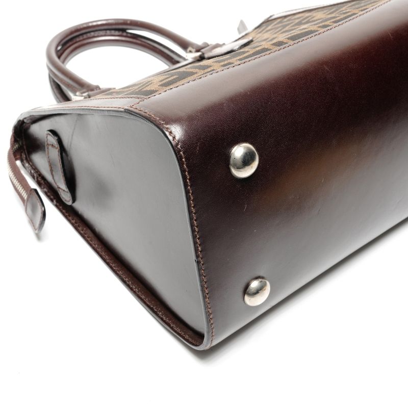 Fendi Handbag Zucca Canvas