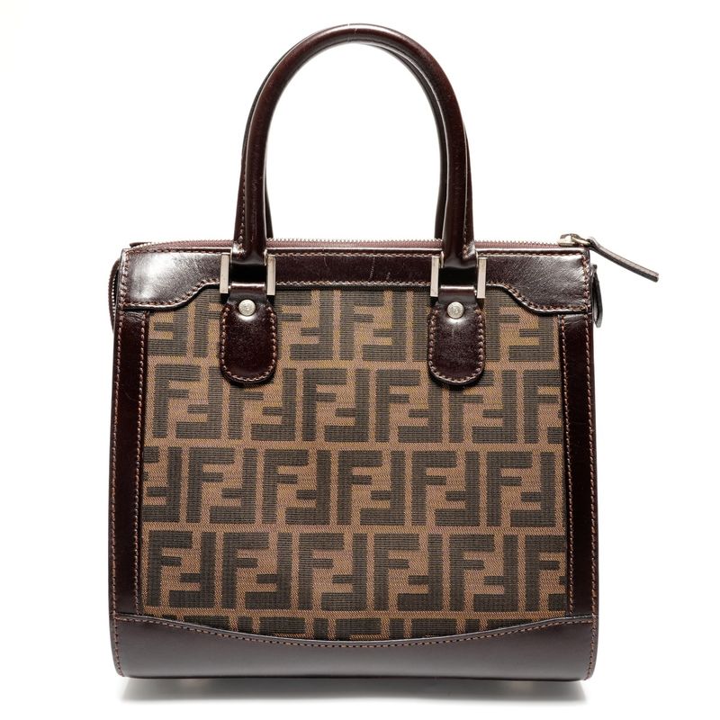 Fendi Handbag Zucca Canvas