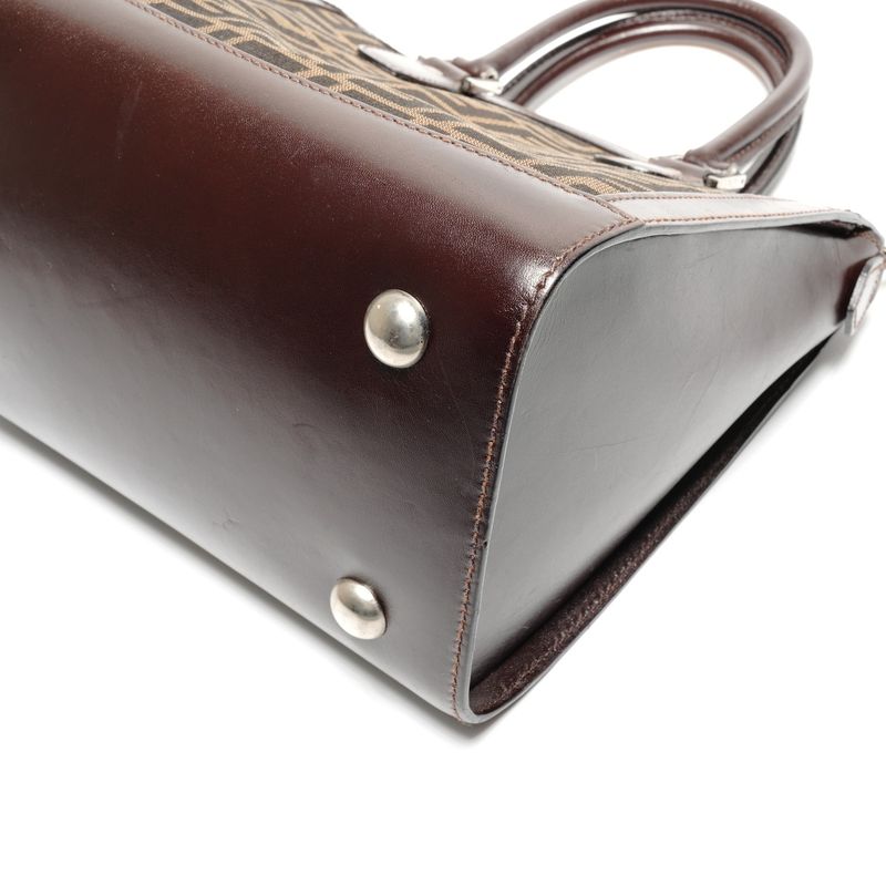 Fendi Handbag Zucca Canvas