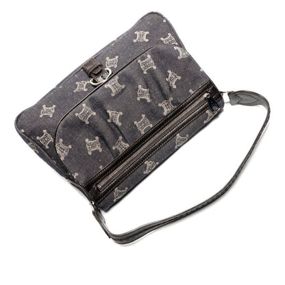 Celine Shoulder Bag Macadam Denim