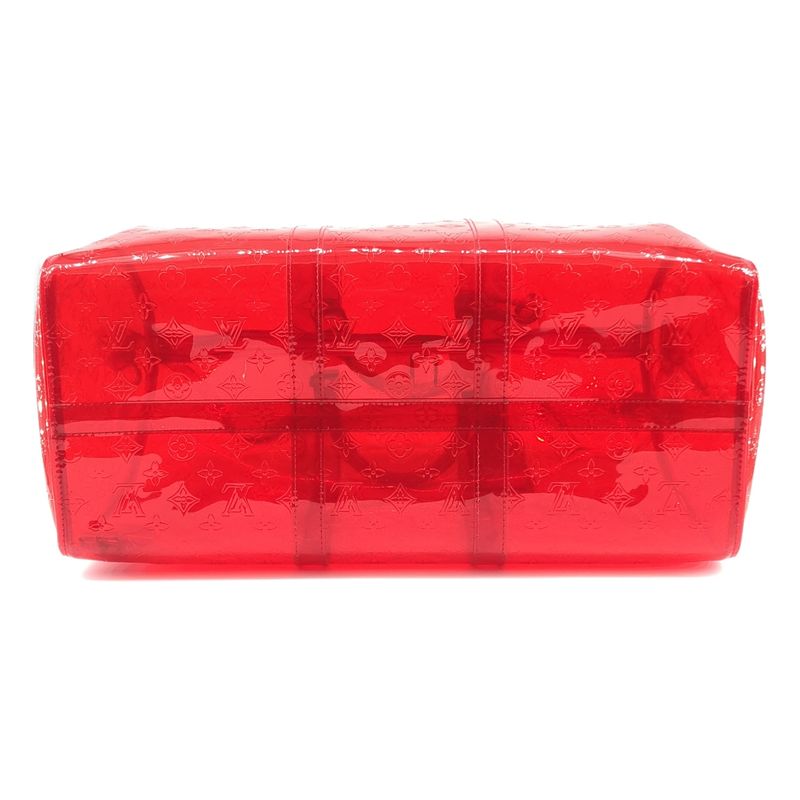 Louis Vuitton Keepall Bandouliere 50 Monogram Boston Bag Red