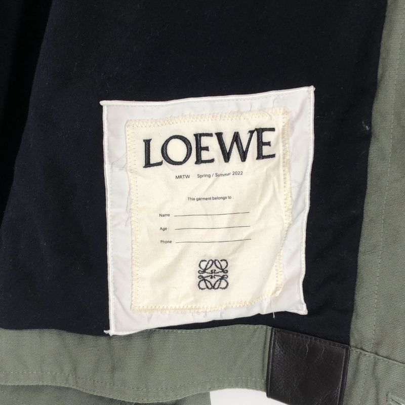 Loewe Shirring Color Jacket 50 Khaki