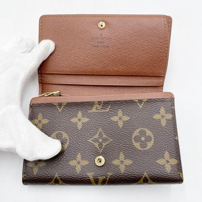 Louis Vuitton Wallet Monogram Porte Monnaie Billets Tresor Brown