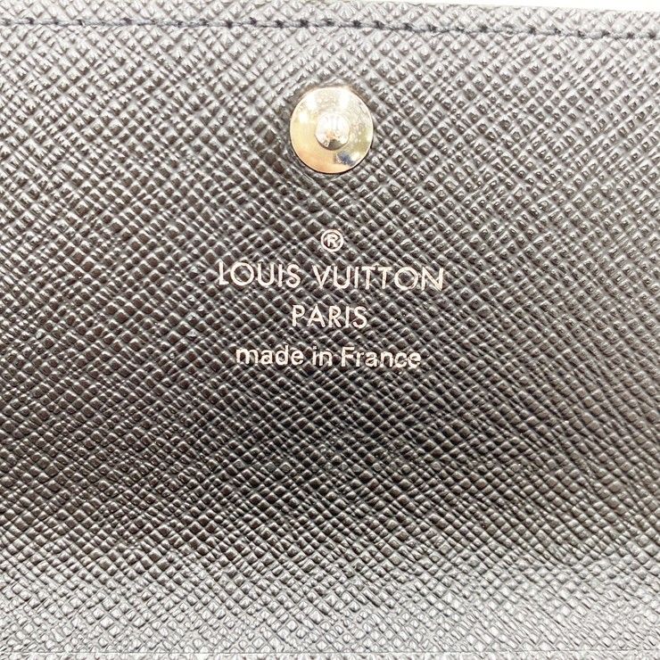 Louis Vuitton Key Case Graphite Porte Cles Voiture Black Damier Key Holder
