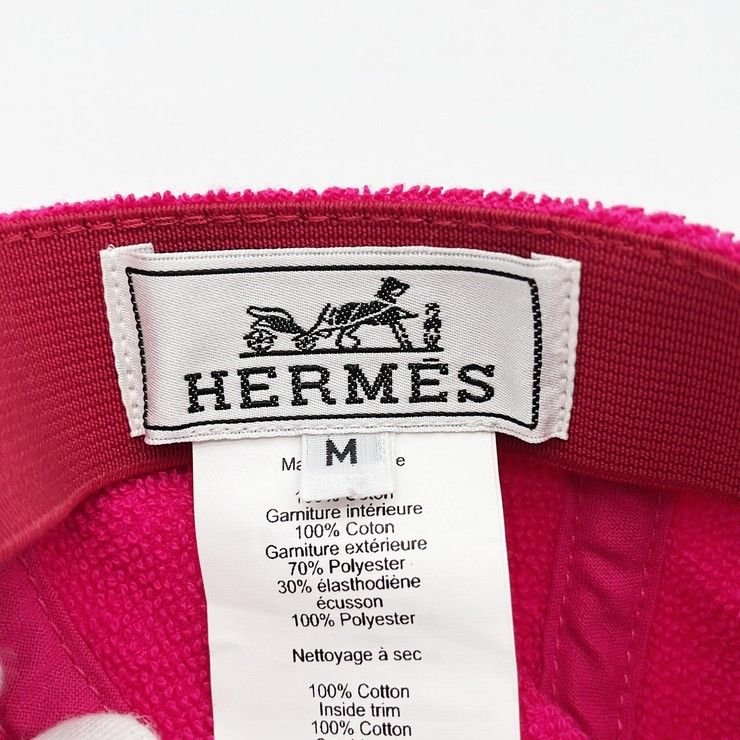 Hermes Cap Pink Cotton