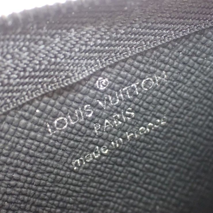 Louis Vuitton Coin Case Damier Graphite Pochette Cles Black Gray