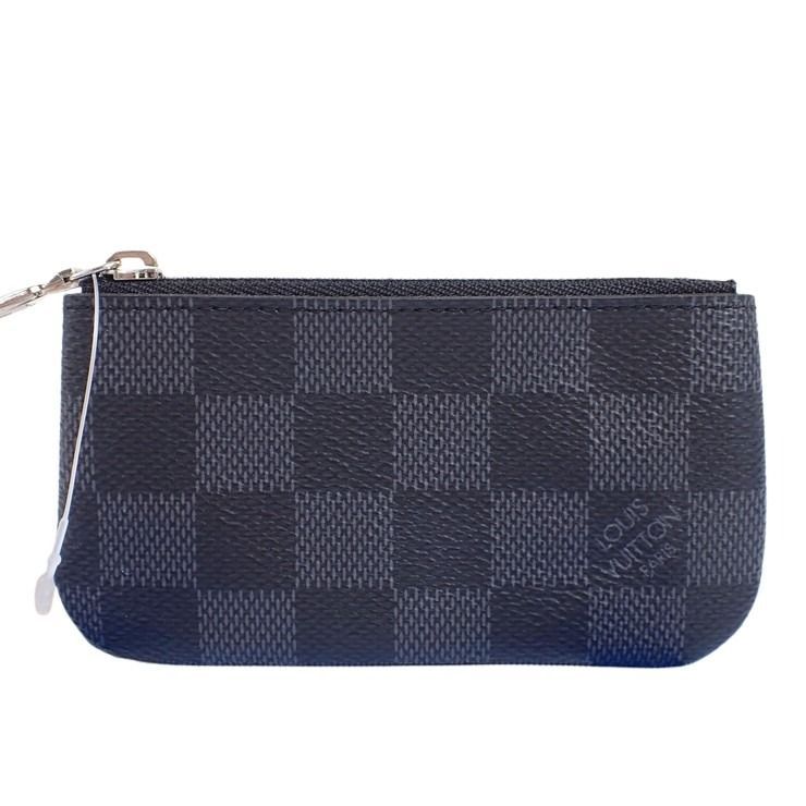 Louis Vuitton Coin Case Damier Graphite Pochette Cles Black Gray