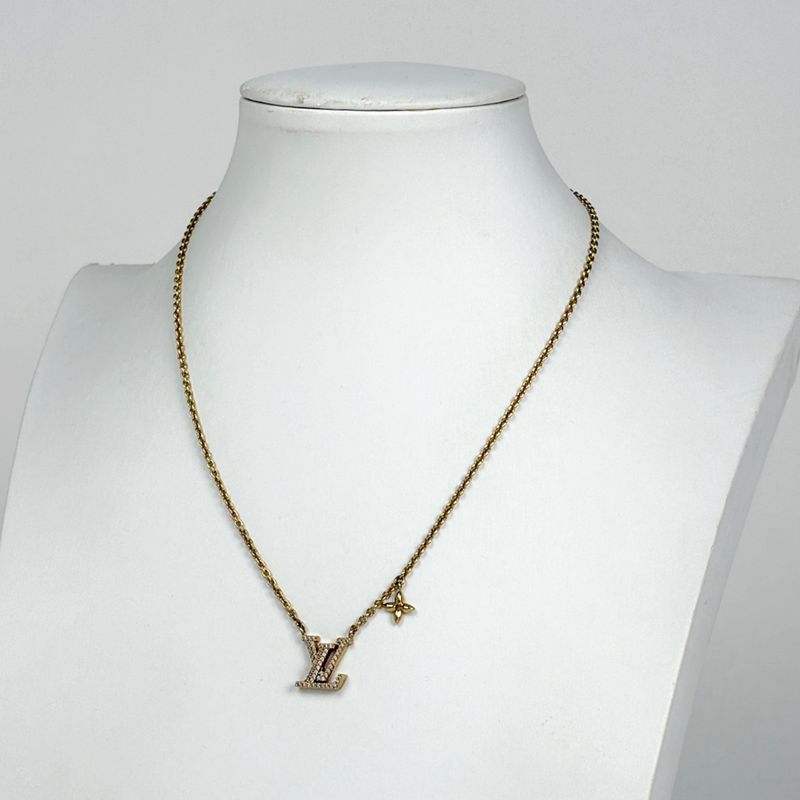 Louis Vuitton Collier LV Iconic Necklace Rhinestone Gold