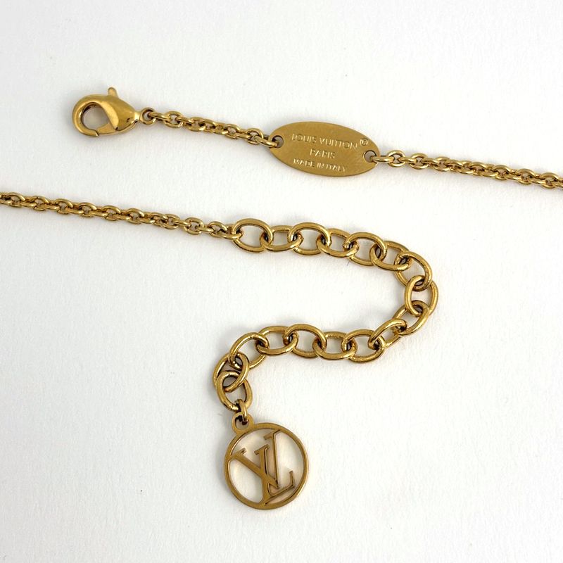 Louis Vuitton Collier LV Iconic Necklace Rhinestone Gold