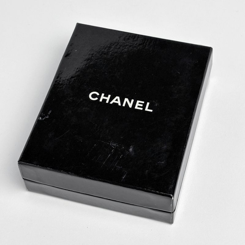 Chanel CC Logo Faux Pearl Necklace Gold Plated