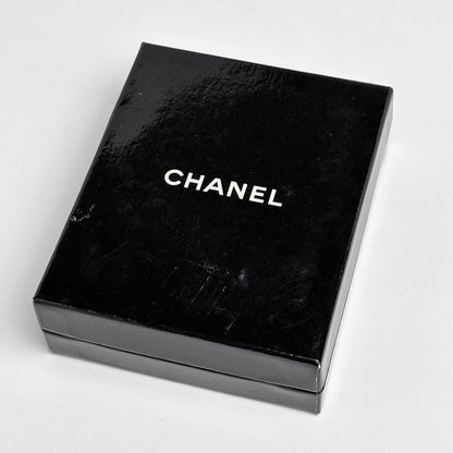 Chanel CC Logo Faux Pearl Necklace Gold Plated