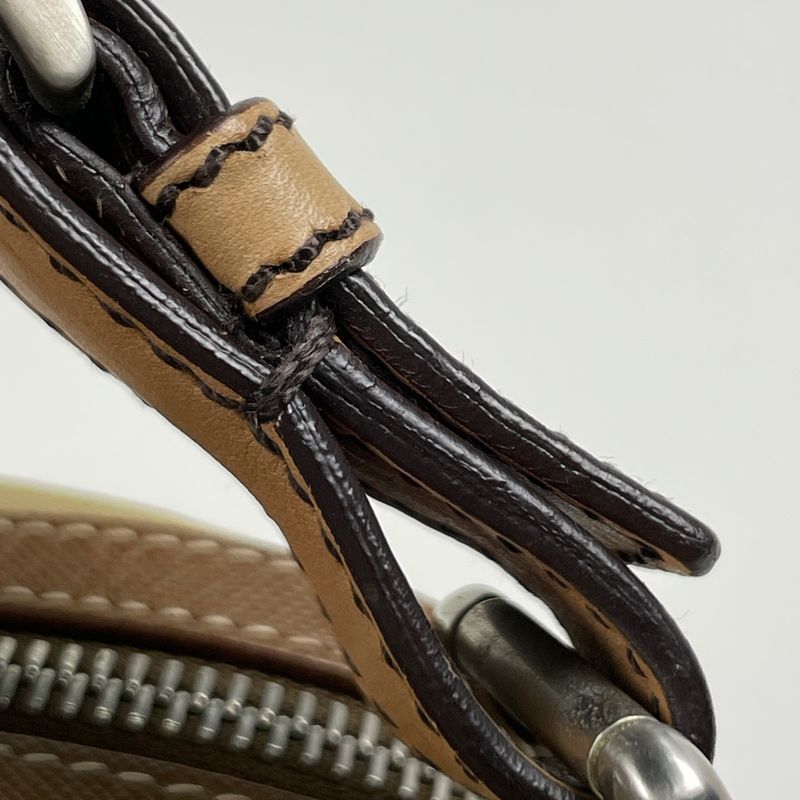 Prada Shoulder Bag 2-Way Second Nylon Beige Brown