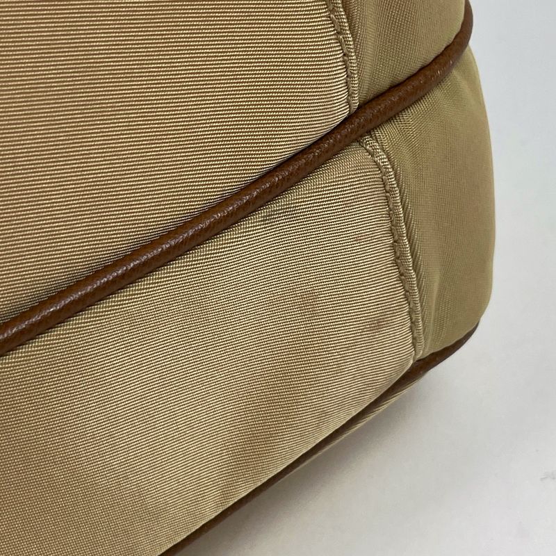 Prada Shoulder Bag 2-Way Second Nylon Beige Brown