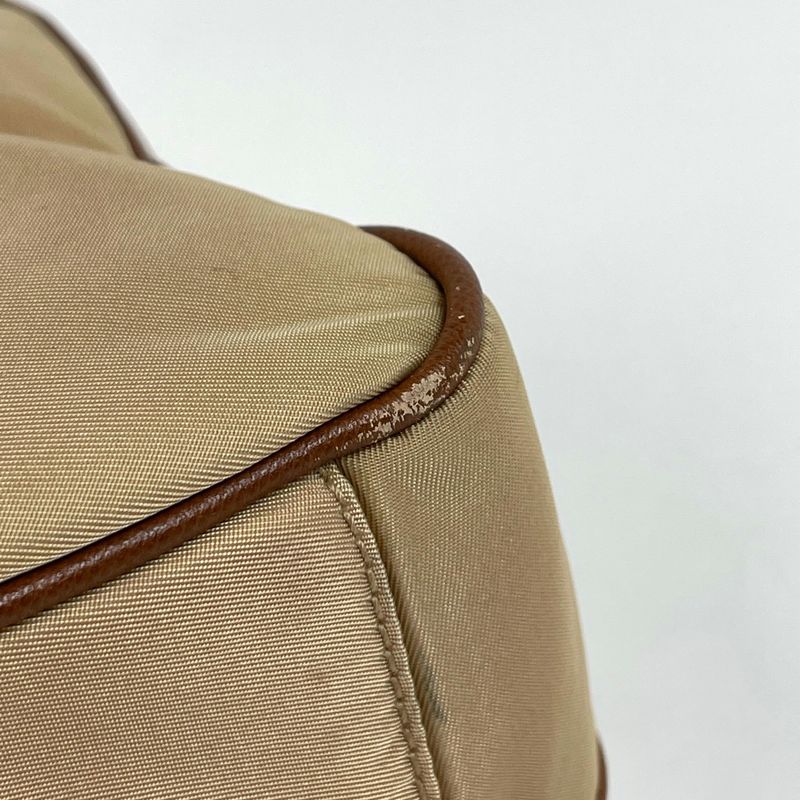 Prada Shoulder Bag 2-Way Second Nylon Beige Brown