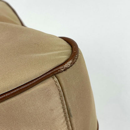 Prada Shoulder Bag 2-Way Second Nylon Beige Brown