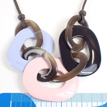 Hermes Necklace Caramba Multicolor Lacquer Wood Buffalo Horn