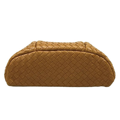 Bottega Veneta Shoulder Bag Intrecciato Brown Leather