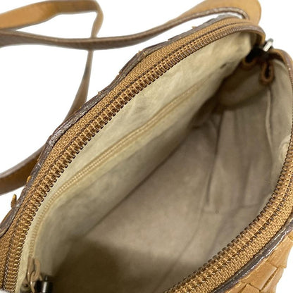 Bottega Veneta Shoulder Bag Intrecciato Brown Leather