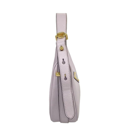 Prada Handbag Ake Purple Leather