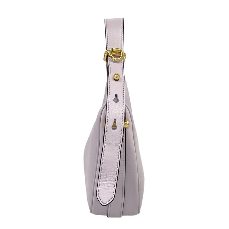 Prada Handbag Ake Purple Leather