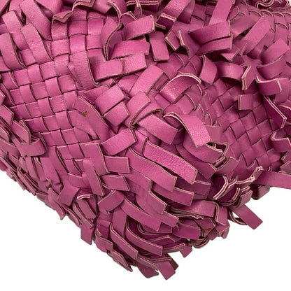 Bottega Veneta Tote Patchwork Intrecciato Lido Pink Fringe