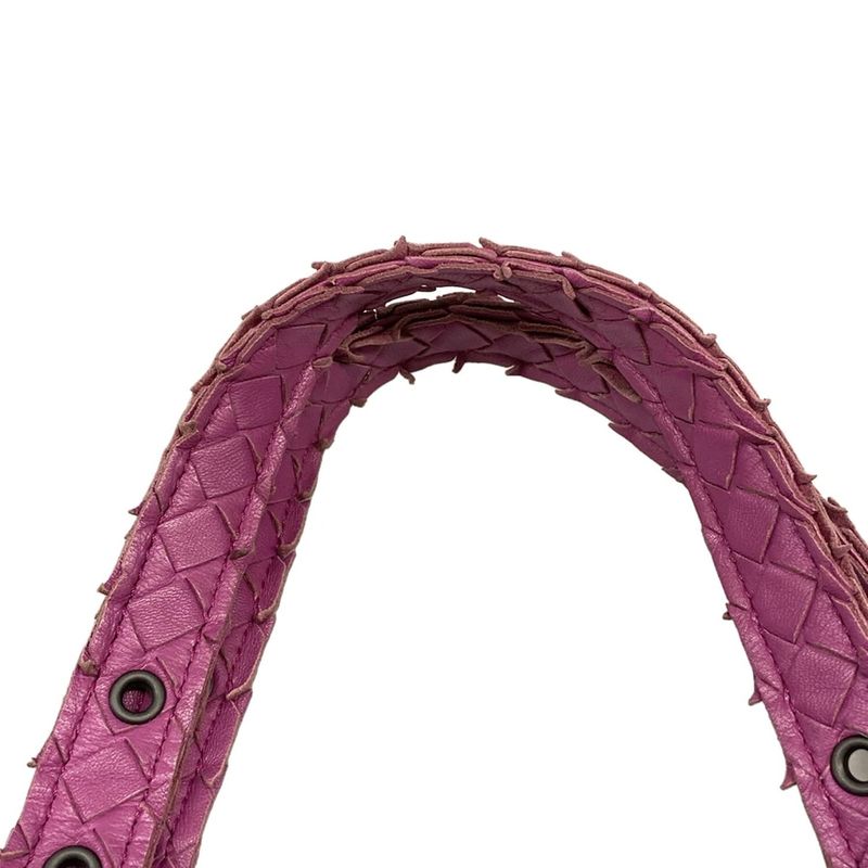 Bottega Veneta Tote Patchwork Intrecciato Lido Pink Fringe