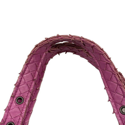 Bottega Veneta Tote Patchwork Intrecciato Lido Pink Fringe