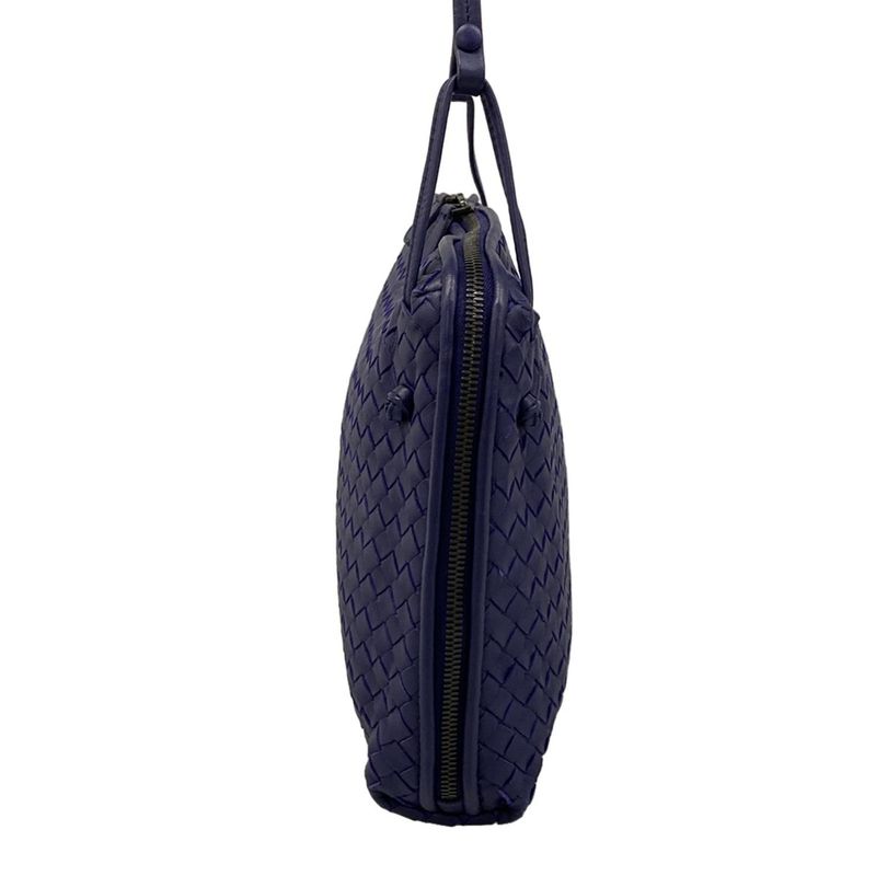 Bottega Veneta Shoulder Bag Nodini Navy Leather