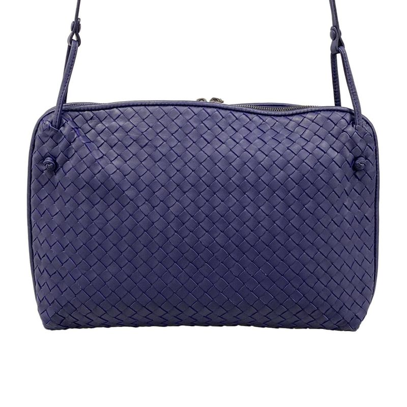 Bottega Veneta Shoulder Bag Nodini Navy Leather