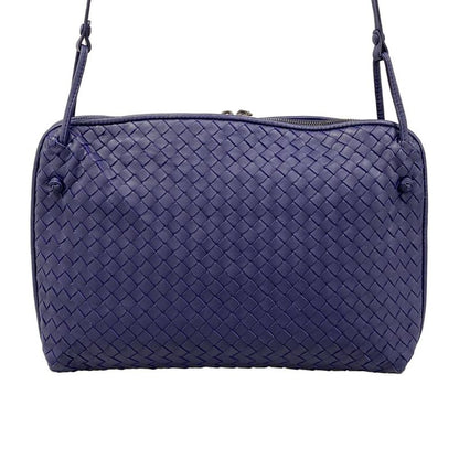 Bottega Veneta Shoulder Bag Nodini Navy Leather