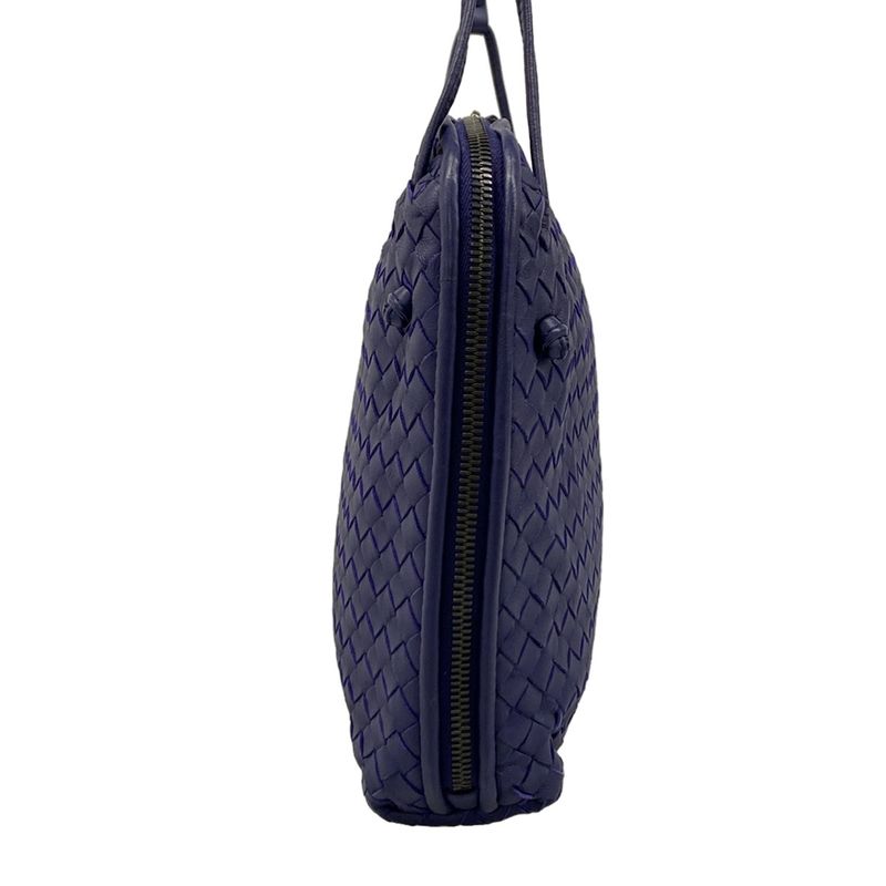 Bottega Veneta Shoulder Bag Nodini Navy Leather