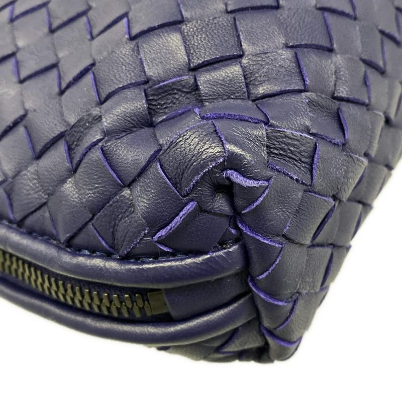 Bottega Veneta Shoulder Bag Nodini Navy Leather